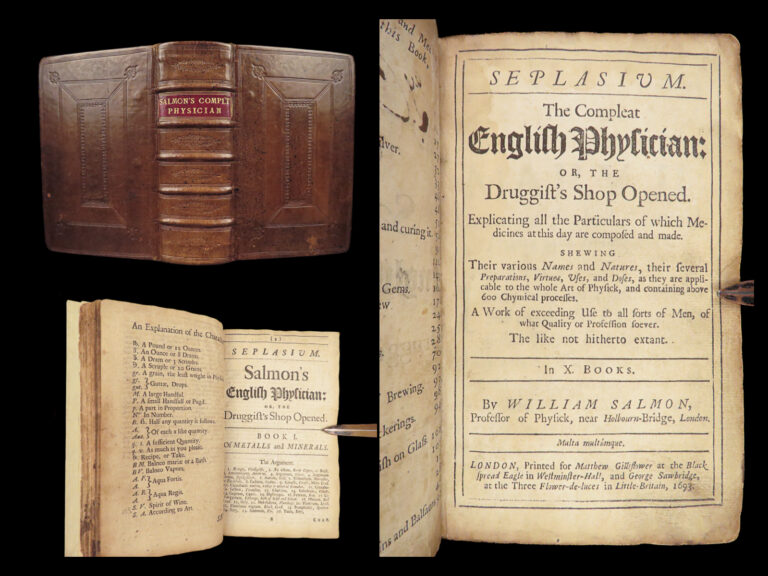 Image of Seplasium – William Salmon – 1693 | English Medicine in Leather Binding