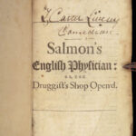 Seplasium – William Salmon – 1693 | English Medicine in Leather Binding