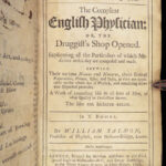 Seplasium – William Salmon – 1693 | English Medicine in Leather Binding