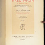 Mark Twain: A Biography – Albert Bigelow Paine – 1912 | 4 Vol. First Edition
