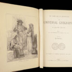 The Universal Geography – Élisée Reclus – 1880s | 10-Volume Set with Maps & Engravings