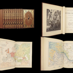 The Universal Geography – Élisée Reclus – 1880s | 10-Volume Set with Maps & Engravings