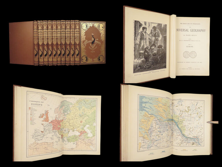 Image of The Universal Geography – Élisée Reclus – 1880s | 10-Volume Set with Maps & Engravings