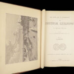 The Universal Geography – Élisée Reclus – 1880s | 10-Volume Set with Maps & Engravings