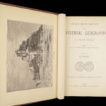 The Universal Geography – Élisée Reclus – 1880s | 10-Volume Set with Maps & Engravings