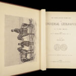 The Universal Geography – Élisée Reclus – 1880s | 10-Volume Set with Maps & Engravings