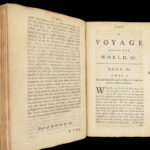A Voyage Round the World – George Anson – 1748 | 3 Huge Folding Maps