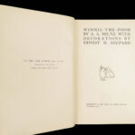 1926 Winnie the Pooh TRUE 1st ed AA Milne Children’s Literature | Rare Blue Binding
