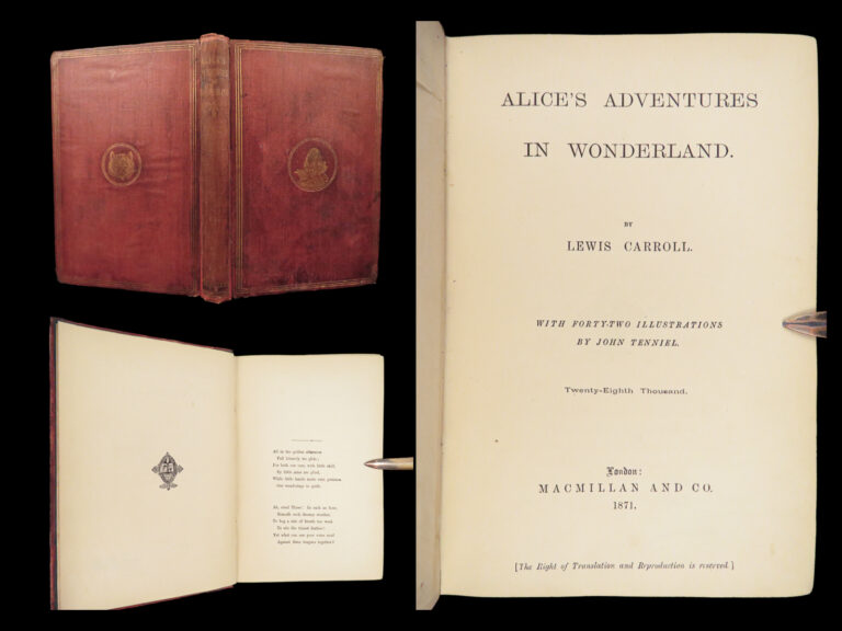 Image of Alice’s Adventures in Wonderland – Lewis Carroll – 1871 | Tenniel Illustrated, 28th Thousand