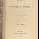 Alice’s Adventures in Wonderland – Lewis Carroll – 1869 | First American Edition, Original Binding