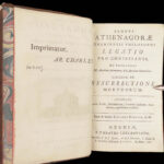 Legatio pro Christianis – Athenagoras – 1706 | Greek Apologetics, Oxford