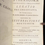 Legatio pro Christianis – Athenagoras – 1706 | Greek Apologetics, Oxford