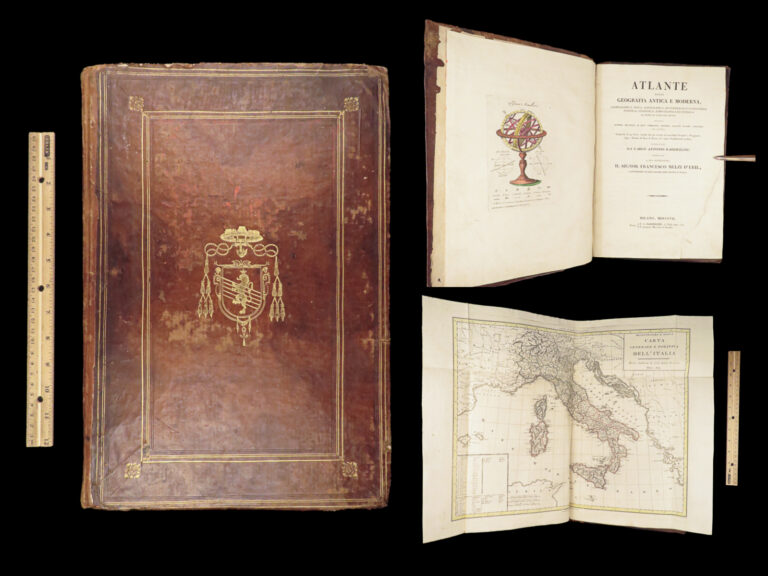 Image of 1807 Carlo Barbiellini – Geografia | Huge Folio Atlas | 49 Maps, America & Italy
