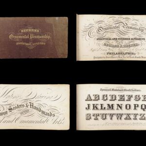 Becker’s Ornamental Penmanship – George J. Becker – 1854 | 33 Engraved Plates