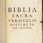 Biblia Sacra – Holy Bible – 1680 | Latin Vulgate, Pope Sixtus V
