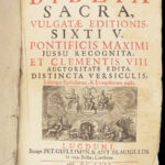 Biblia Sacra – Holy Bible – 1680 | Latin Vulgate, Pope Sixtus V