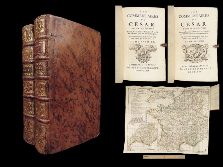 Image of Les Commentaires de César – Julius Caesar – 1763 | Maps & Plates