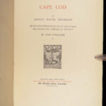 Cape Cod – Henry David Thoreau – 1896 | Illustrated by Amelia Watson, 2 Vol Set