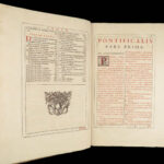 Pontificale Romanvm – Catholic Church – 1627 | Plantin Antwerp Folio, Morocco
