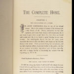 The Complete Home – Julia McNair Wright – 1884 | Illustrated Domestic Manual in Gilt Publisher’s Cloth
