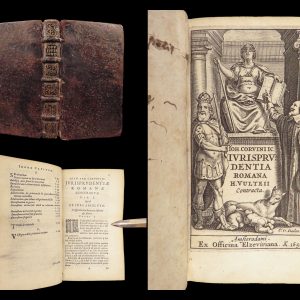 Jurisprudentia Romana – Arnoldus Corvinus – 1658 | Elzevir Printing of Roman Law