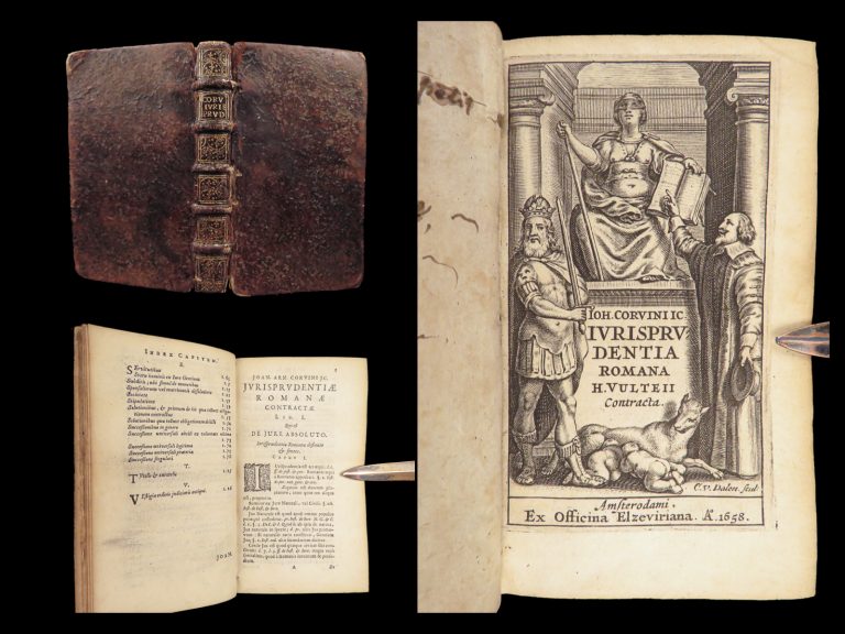 Image of Jurisprudentia Romana – Arnoldus Corvinus – 1658 | Elzevir Printing of Roman Law