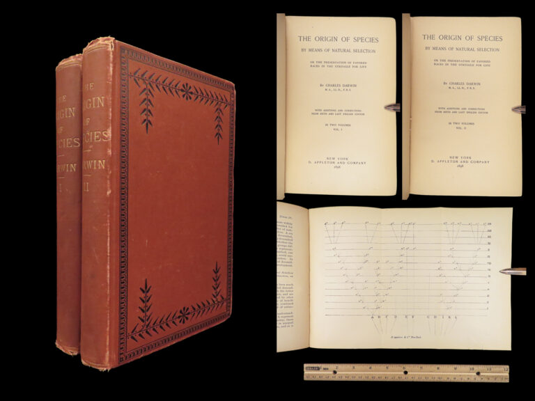 Image of The Origin of Species – Charles Darwin – 1898 | 2vol English edition