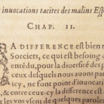 De la démonomanie des sorciers – Jean Bodin – 1582 | Pact Witchcraft Treatise