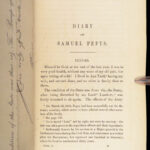 1851 Diary & Correspondence of Samuel Pepys | Beautiful Moroccan Leather 5v SET
