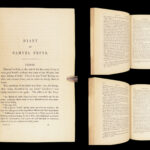 1851 Diary & Correspondence of Samuel Pepys | Beautiful Moroccan Leather 5v SET