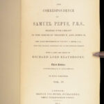 1851 Diary & Correspondence of Samuel Pepys | Beautiful Moroccan Leather 5v SET