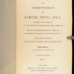 1851 Diary & Correspondence of Samuel Pepys | Beautiful Moroccan Leather 5v SET
