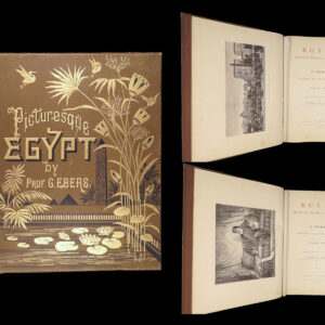 Egypt: Descriptive, Historical and Picturesque – Ebers – 1887 | 1st English Edition, Heavily Illustrated