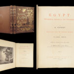 1887 Egypt by Georg Ebers, 1st ed | Illustrated Egyptian Culture – Huge 2v Set