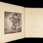 1887 Egypt by Georg Ebers, 1st ed | Illustrated Egyptian Culture – Huge 2v Set