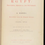 Egypt: Descriptive, Historical and Picturesque – Ebers – 1887 | 1st English Edition, Heavily Illustrated