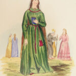1842 Civil Costumes of England | King John, William & Mary Color Illustrated