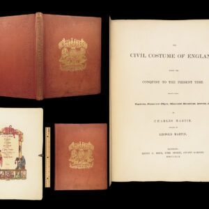 1842 Civil Costumes of England | King John, William & Mary Color Illustrated