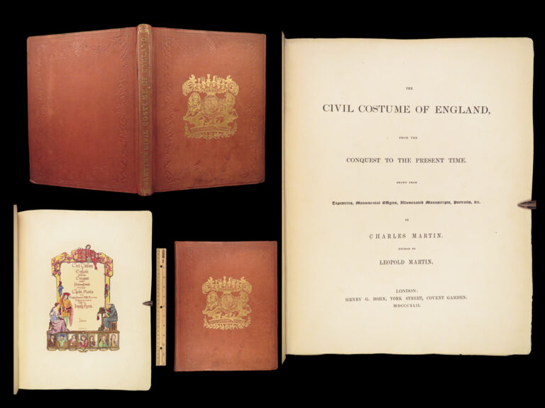 Image of 1842 Civil Costumes of England | King John, William & Mary Color Illustrated