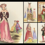 1842 Civil Costumes of England | King John, William & Mary Color Illustrated