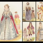 1842 Civil Costumes of England | King John, William & Mary Color Illustrated