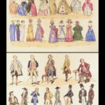 1842 Civil Costumes of England | King John, William & Mary Color Illustrated