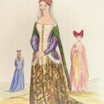1842 Civil Costumes of England | King John, William & Mary Color Illustrated