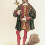 1842 Civil Costumes of England | King John, William & Mary Color Illustrated