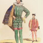 1842 Civil Costumes of England | King John, William & Mary Color Illustrated