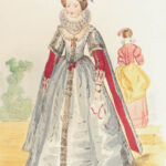 1842 Civil Costumes of England | King John, William & Mary Color Illustrated