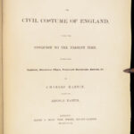 1842 Civil Costumes of England | King John, William & Mary Color Illustrated
