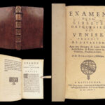 Examen de la liberté originaire de Venise – Amelot de La Houssaye – 1677 | False Imprint, Political Censorship