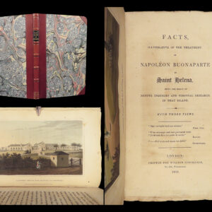 Facts on Napoleon at Saint Helena – Hook – 1819 | First Edition, Fine Binding