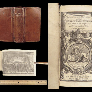 Dialogi de Repub. Venetorum – Giannotti – 1631 | Elzevir Printing, Engravings